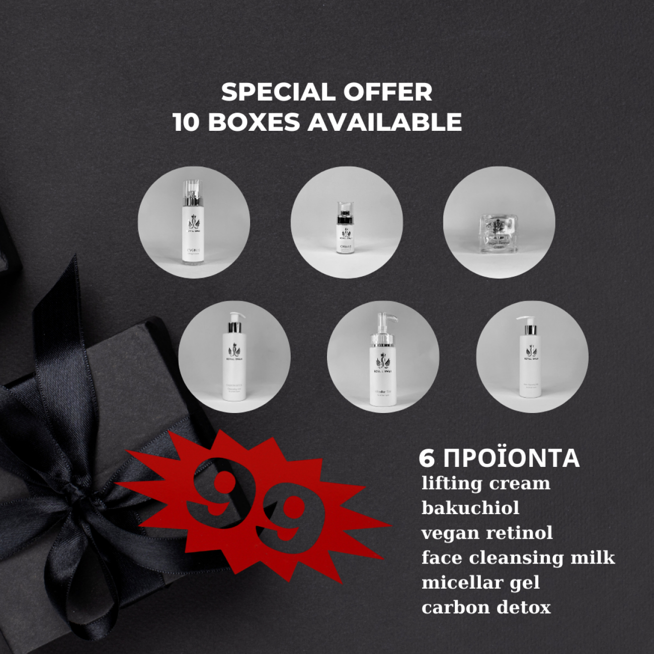 black modern special offer black friday instagram post